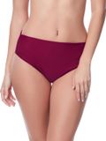 Merry Style Dames Zwembroek - Zwemshorts - Bikinibroekje - Elastische tailleband - Polyamide & Elastaan - Wijnrood (5288) - 38