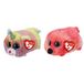 TY - Knuffel - Teeny s - Gilda Flamingo & Heather Cat