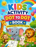 KIDS ACTIVITY DOT TO DOT BOOK: Fun Dot to Dot Puzzles for Kids Ages 3–5