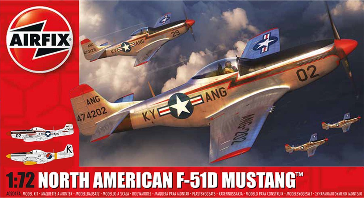 Airfix 1:72 02047A North American F-51D Mustang Plastic kit