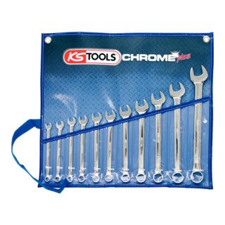 KS Tools CHROMEplus ringsteeksleutelset - haaks - 11-delig