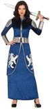 FIESTAS Ridder Renate Drakenvuur - Vrouw - BlauwZilver - XL/XXL