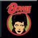Rock Off David Bowie - Flash Logo - Koelkast Magneet - 7.5 x 7.5 cm