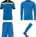 Uhlsport Offence Keeperstenue Blauw Geel Keepershandschoenen - Maat S
