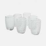 Loberon Glas set van 6 Ivorias helder