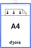 Tarifold Zichtpanelenframe hangend A4 Blauw 5 stuks