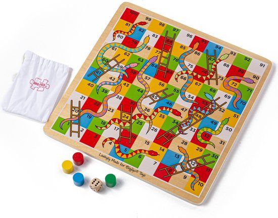 Bigjigs Traditional Snakes & Ladders - Geluksspel - Nederlands