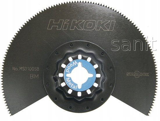 Hikoki MSD100SB - Segmentzaagblad voor hout en metaal - Starlock - Bi-Metaal - 100mm