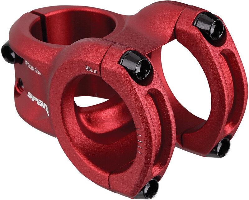 Spank Spoon 350 Stem Ø35mm, red