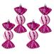 Set Fuchsia Set of 4 Candy Hangers - H11 cm