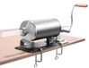 Acier inoxydable remplisseuse de saucisses manuelle, 3 litres