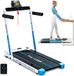THUNDER tapis de course - tapis de marche pliable - 14 km/h - 130 kg - THUNDER RACE-WHITE