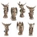 Veronese Design Set van 4 handbeschilderde Aartsengel Beeldjes Bronzen Afwerking Woondecoratie