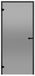Harvia Sauna deur Black Line - Zwart, grenen hout / Glas, grijs / 70 x 190 cm