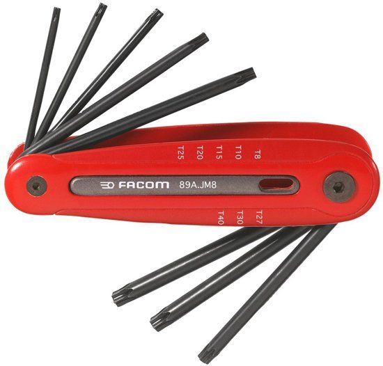 FACOM TORX-inbussleutels in beugel 89A.JM8