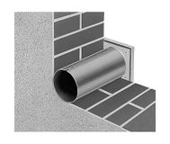 Helios WES 100/120 Wandmontageset voor MiniVent kleine ventilator, wandinbouwset: Type WES 120