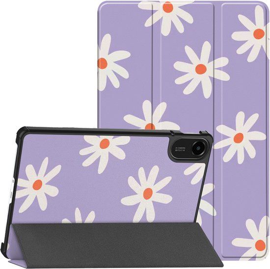 imoshion Tablet Hoes - Geschikt voor Xiaomi Redmi Pad 2 - Design Trifold Bookcase - Kunstleer - Flower Distance