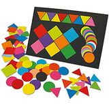 Springboard Mega Mosaics 10342 2000 vellen gekleurd papier in voorgesneden vormen, 5 x 5 cm, vierkant, driehoek, cirkel