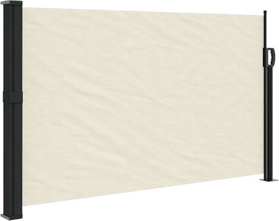 vidaXL Uittrekbaar Windscherm - 120x500 cm - Crème