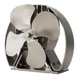 Forest Master Viking Advanced Kachelventilator - Krachtig ontwerp met 4 bladen voor milieuvriendelijke warmtecirculatie bij houtkachels en open haarden (staalgrijs, Viking Air)