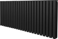 Monster Group BV Radiateur colonne ovale - noir - 600x1440mm - 6440 btu