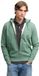 Superdry Essential Logo Half Brushed Zip Hoodie Heren Baai Groen Gemêleerd Katoen/Polyester L