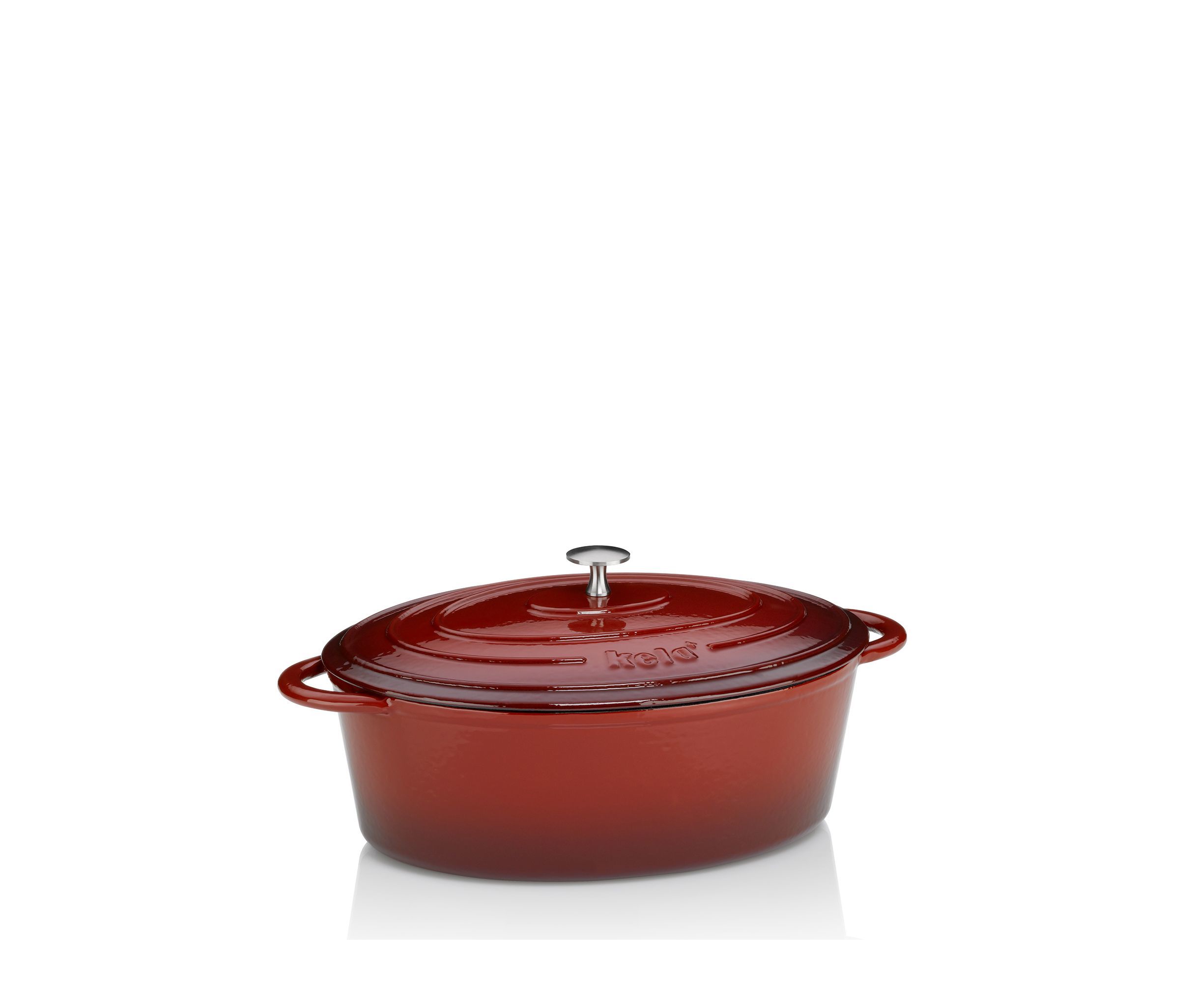 Kela Braadpan - 6 l - Gietijzer - Rood - 320 mm