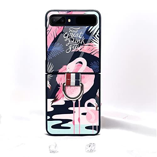 Hülle Hülle® Texturen Leder Ring Hoesje Opvouwbaar Compatibel voor Samsung Galaxy Z Flip 5G/Samsung Galaxy Z Flip (15)