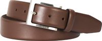 BOSS leren heren riem - middenbruin