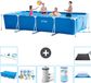 Intex Rechthoekig Frame Zwembad - 450 x 220 x 84 cm - Blauw