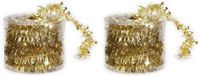 Inge-glas Inge's Christmas Decor Gmbh 2x Dunne kerstslingers goud 3,5 x 700 cm