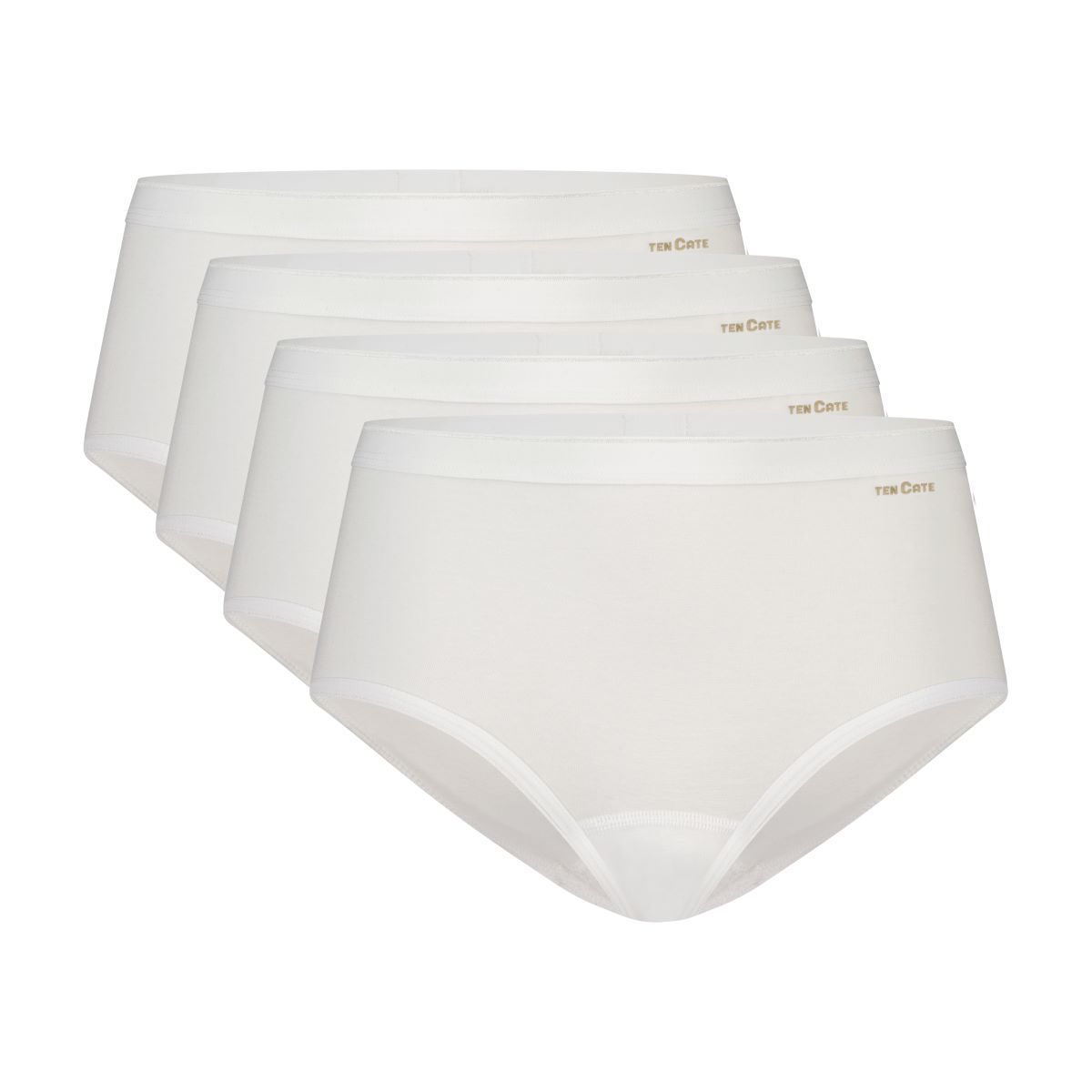 Ten Cate 4-Pack Midi Slips - 32418 - Organic - White - L