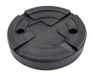 EG 1152 rubberen buffer rond met metalen plaat Ø 125 x 26 mm