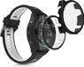 kwmobile 2x hoes compatibel met Garmin 18mm Forerunner 265S hoesje - Cover van kunststof en glas - Hoesje voor activity tracker - In zwart/transparant