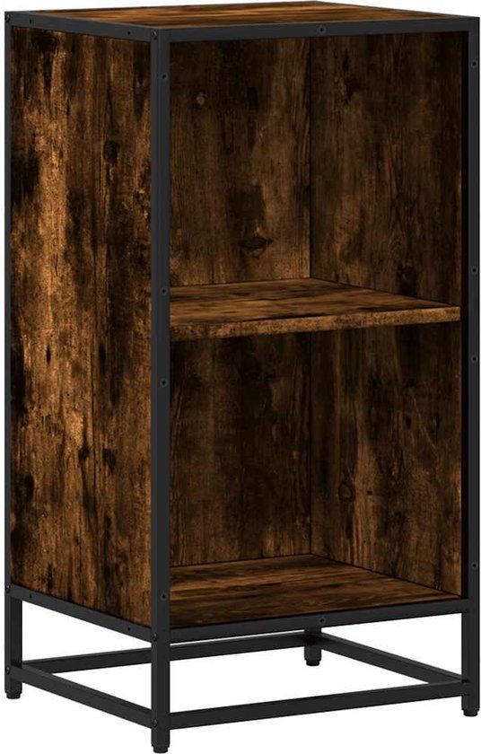 vidaXL Boekenkast 40x35x76 cm bewerkt hout gerookt eikenkleurig