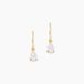 Kalyne Boucles D'oreilles Puces Or Jaune Oxyde De Zirconium