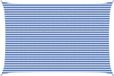 vidaXL Zonneschaduwzeil Rechthoekig 4 x 7 m HDPE Blauw en Wit