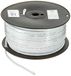 PremiumCord TV coaxiale antennekabel 100m, 75 Ohm, 2x afgeschermd, klasse A, kleur wit