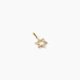 Faye Pendentif Argent Doré A L'Or 750/1000 Oxyde De Zirconium