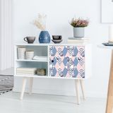 Ambiance Sticker Sticker met tropisch meubelmotief, Fugika, 60 x 90 cm