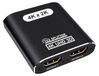 HDMI splitter 1 in 2 out - 4K 60Hz - Aluminium - HDCP 1.4 - Pour 2 moniteurs