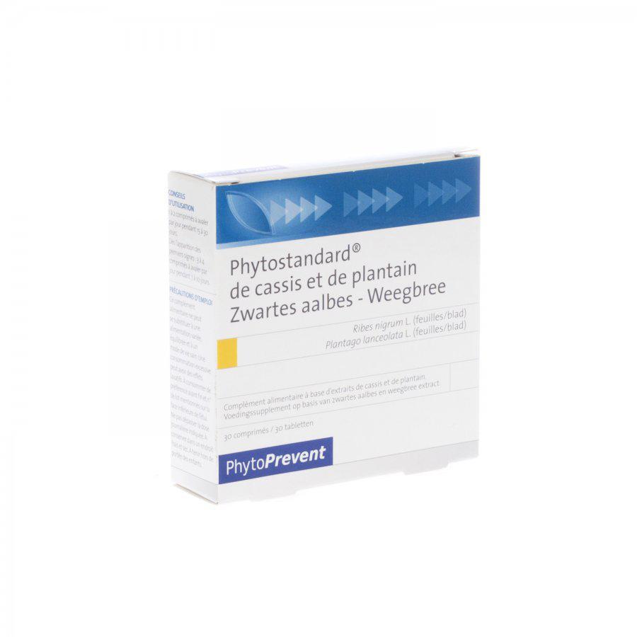 Phytostandard Zwarte aalbes weegbree Tabletten 30 stuks