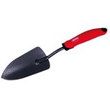 Amig - Kleine en brede tuinschep met ABS-handvat en stalen frame voor tuinieren en planten in en rondom het huis - Rood-zwart tuingereedschap - Afmetingen: 34 cm