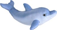 Wild Republic Pluche Dolfijn Knuffel - Blauw - 35 cm