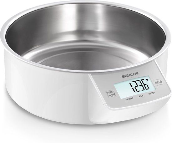 Sencor SKS 4030WH Keukenweegschaal - Wit - Met afneembare kom