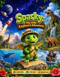 Sparky: the little explorer's adventures: 5 Books in 1: Explore Space, Prehistoric Animals, Jungles & Oceans with 110+ Pages of Fun Facts, Stories, and Coloring for Kids Ages 4-10