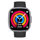 Knauermann NEO 2 (2025) - gezondheidshorloge smartwatch - ECG + HRV-functie - BT Bluetooth - slaapapneu - bloeddruk, zwart, normaal, Casual