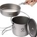 Bol Ensemble de cuisine de camping, casserole avec poêle, ustensiles de cuisine d'extérieur, pot de pique-nique, ensemble de casseroles de camping ultra-légères, service de camping pour bushcraft