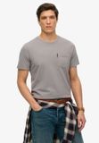 Superdry Classic Essential T-shirt met Zak Heren S Katoen Ronde Hals Korte Mouw Regular Fit Effen Casual