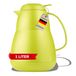 Helios Zeo, thermoskan, 1,0 liter, kunststof, mat, citroengroen, bediening met één hand